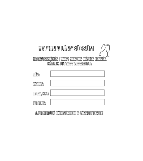  minta fehér pólón
