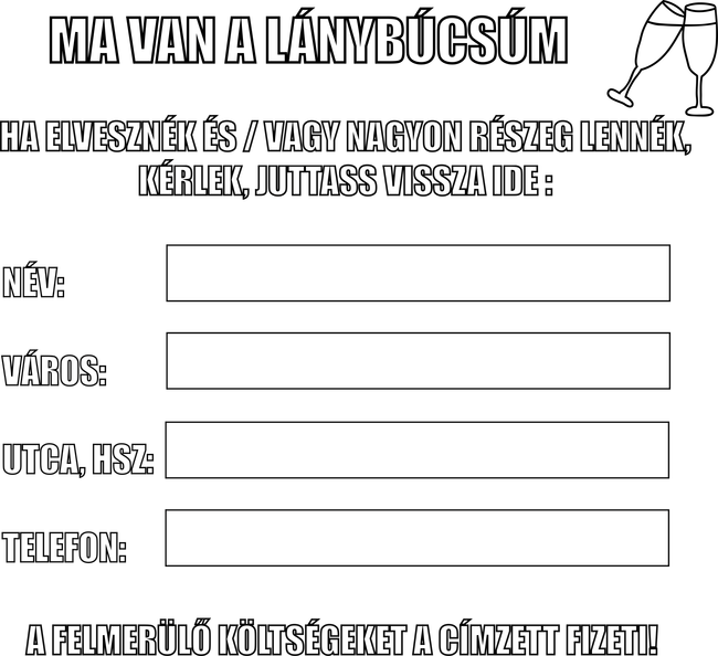Elvesztem - lánybúcsús