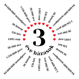 3 éve házasok