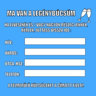 Elvesztem - legénybúcsús