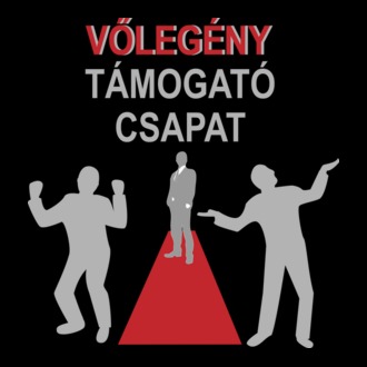 Legénybúcsú csapat: vőlegény vörös szőnyegen (inverz)