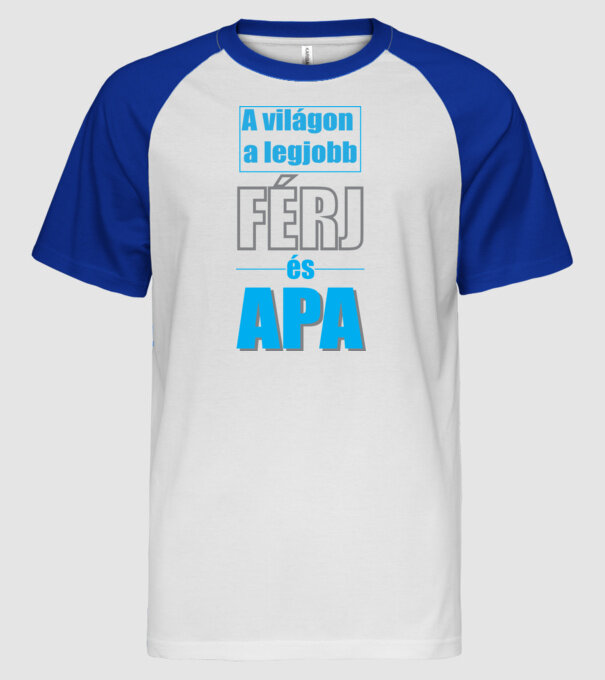  minta fehér/royal pólón