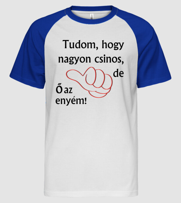  minta fehér/royal pólón