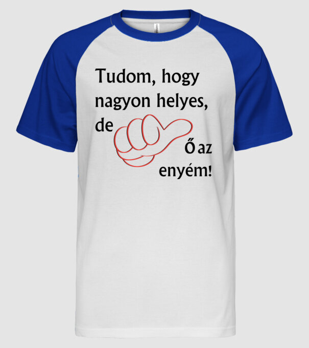  minta fehér/royal pólón