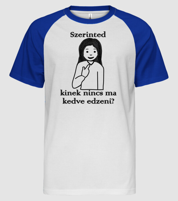  minta fehér/royal pólón