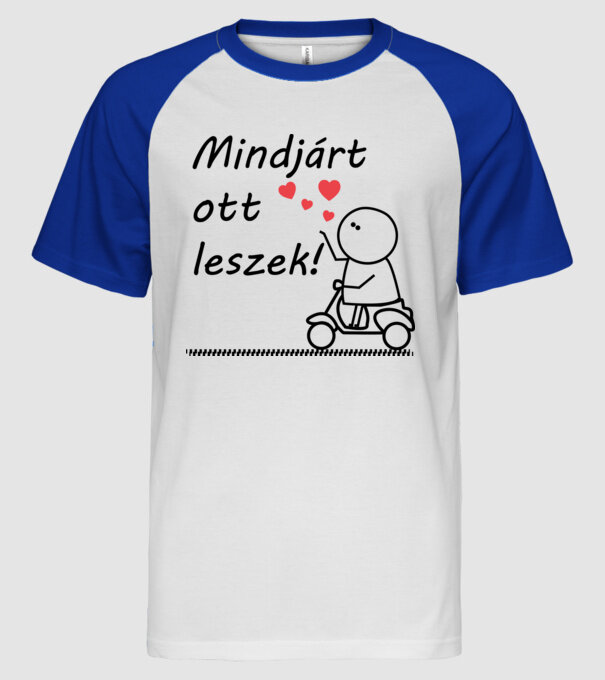  minta fehér/royal pólón