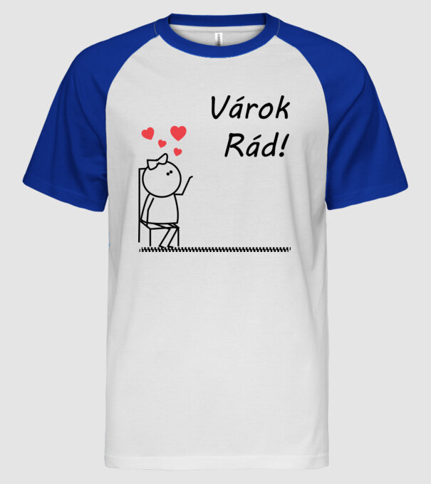  minta fehér/royal pólón
