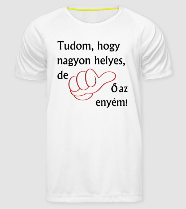  minta fehér pólón