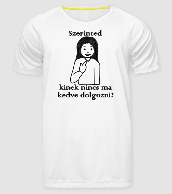  minta fehér pólón