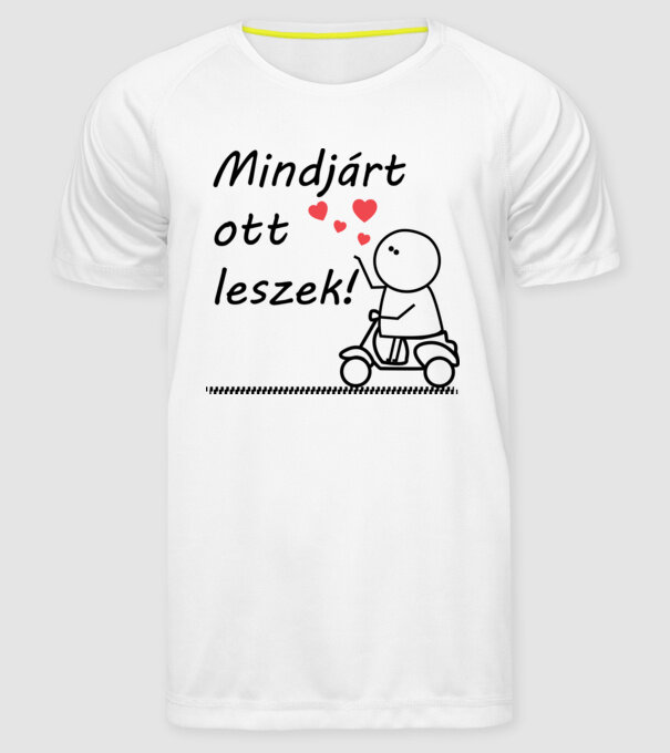  minta fehér pólón