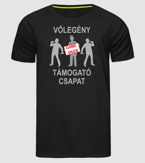  minta fekete pólón