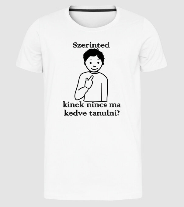  minta fehér pólón