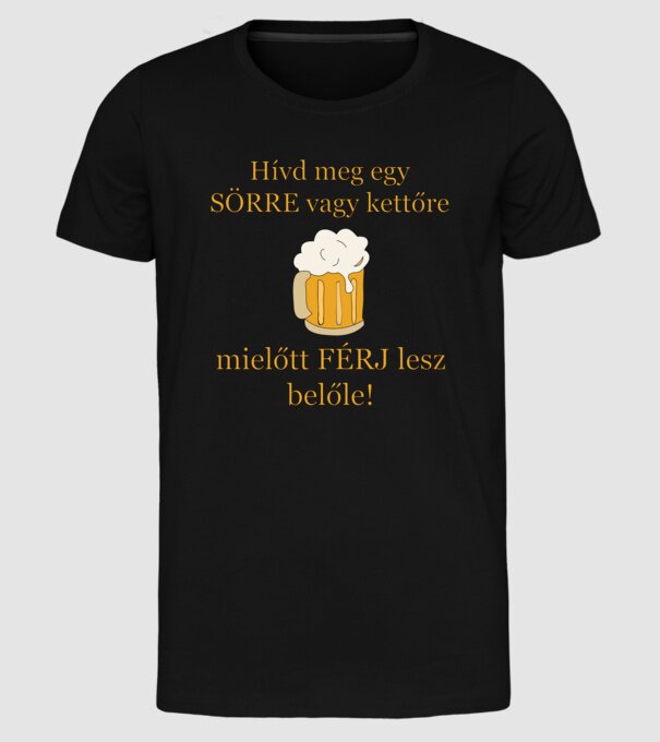  minta fekete pólón