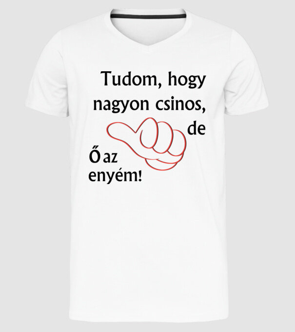  minta fehér pólón
