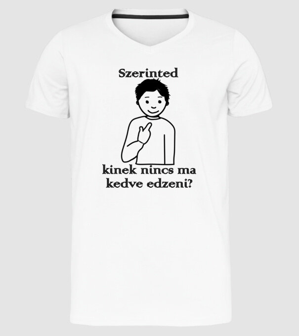  minta fehér pólón