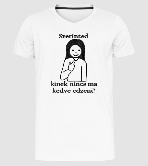  minta fehér pólón