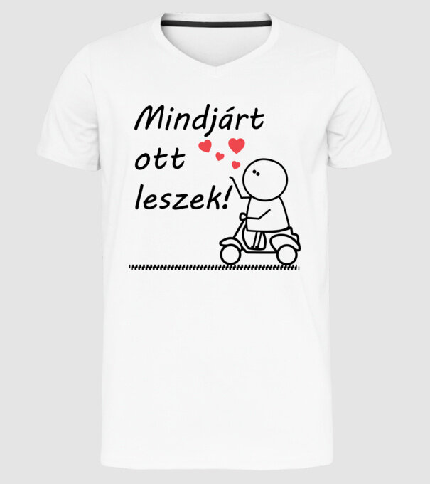  minta fehér pólón