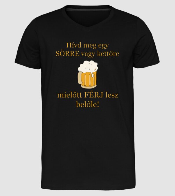  minta fekete pólón