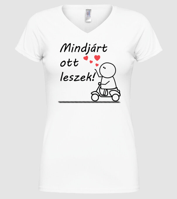  minta fehér pólón