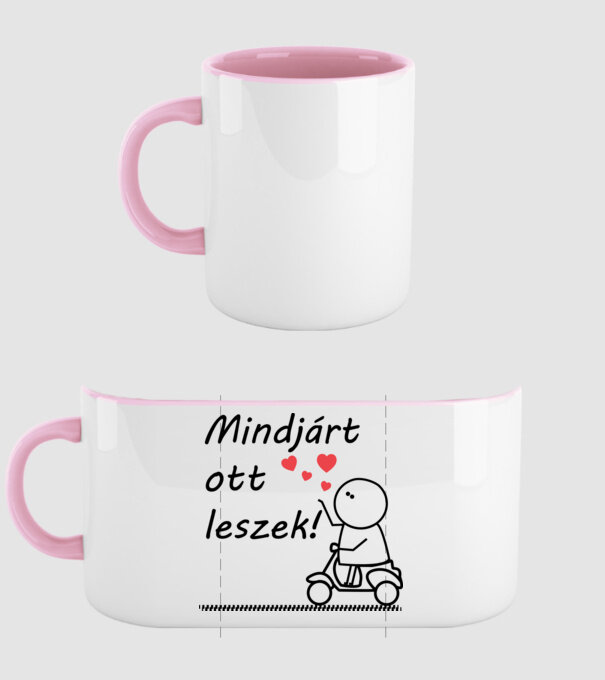  minta világos rózsaszín pólón