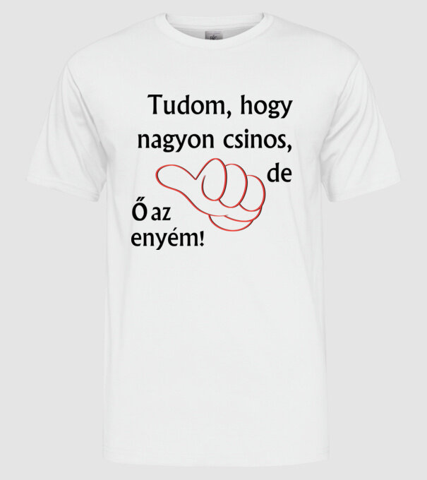  minta fehér pólón