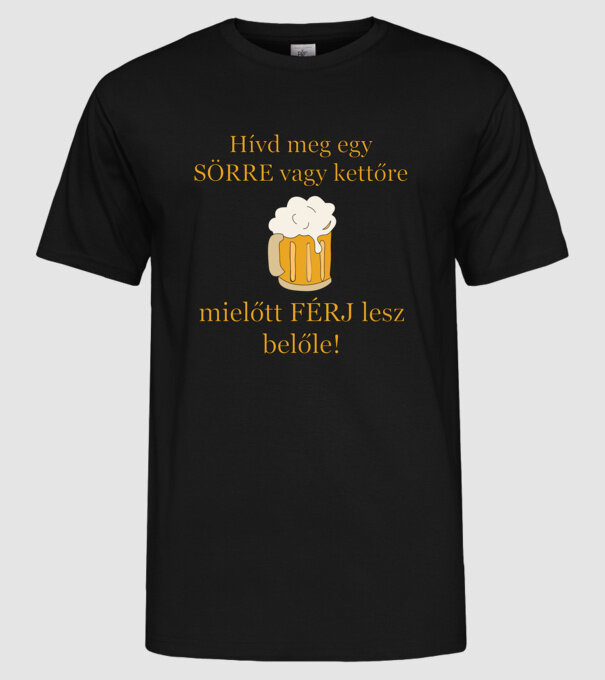  minta fekete pólón