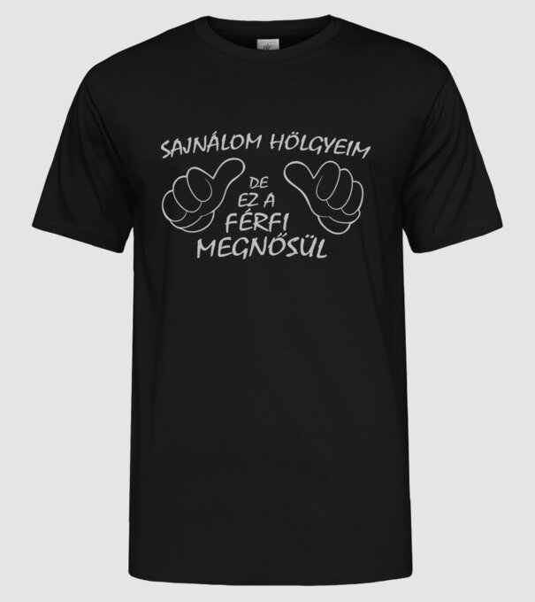  minta fekete pólón
