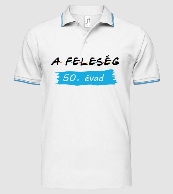  minta fehér pólón