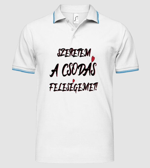  minta fehér pólón