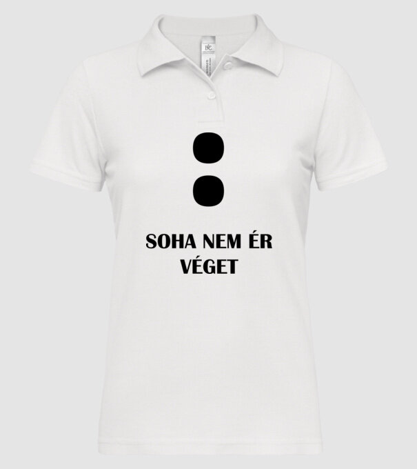  minta fehér pólón