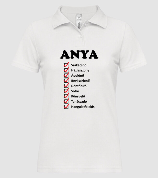  minta fehér pólón