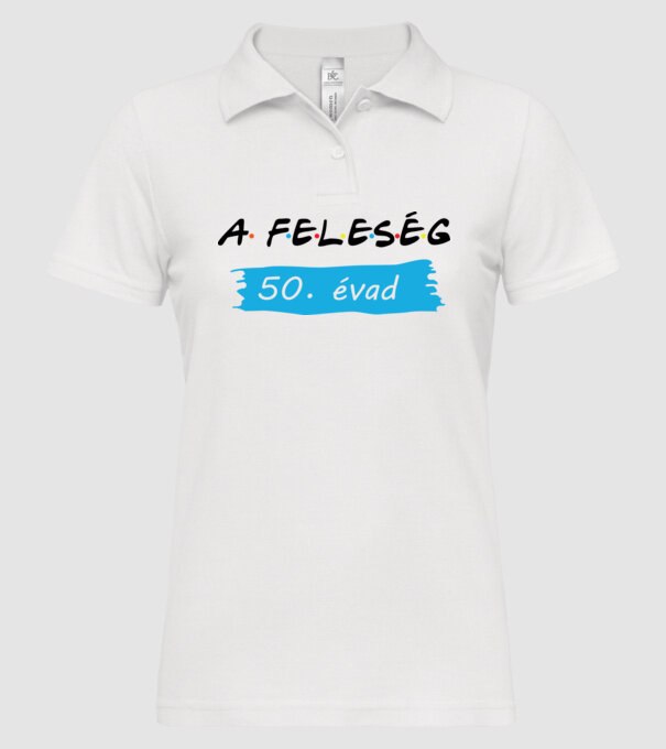  minta fehér pólón
