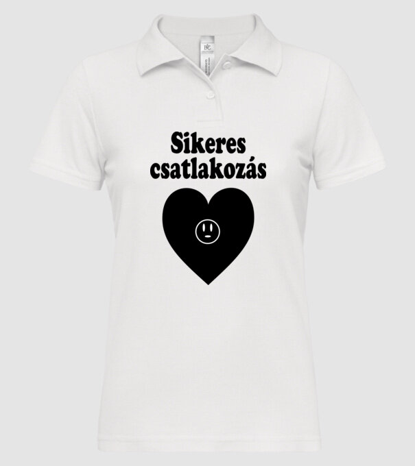  minta fehér pólón