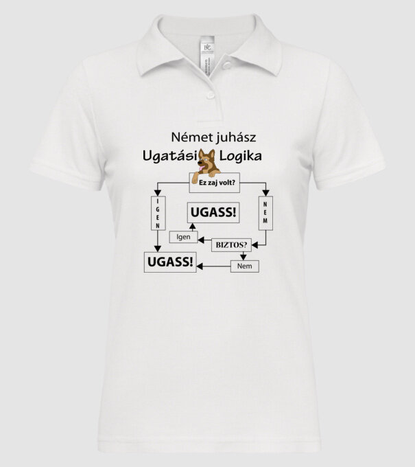  minta fehér pólón