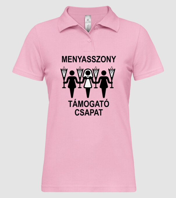  minta világos rózsaszín pólón