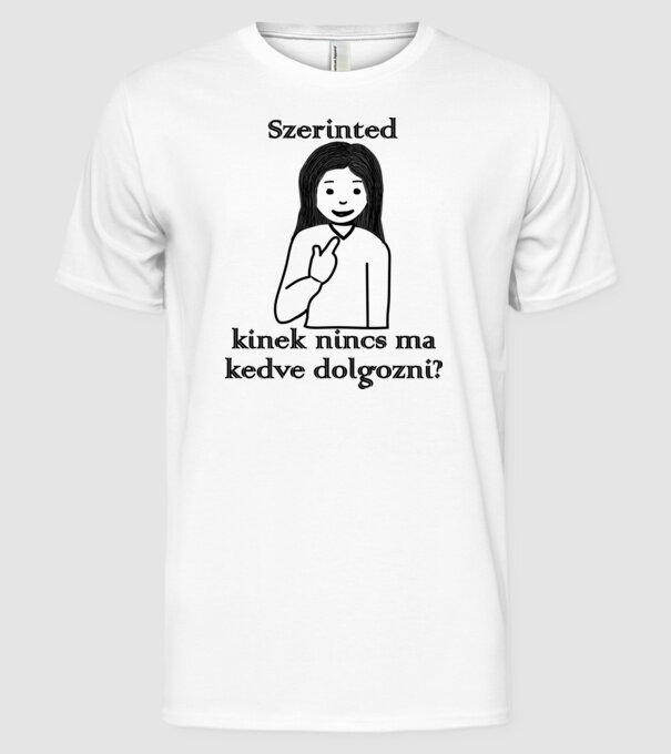  minta fehér pólón