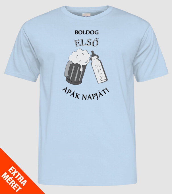  minta világoskék pólón