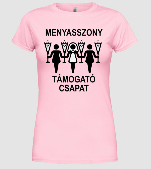  minta világos rózsaszín pólón