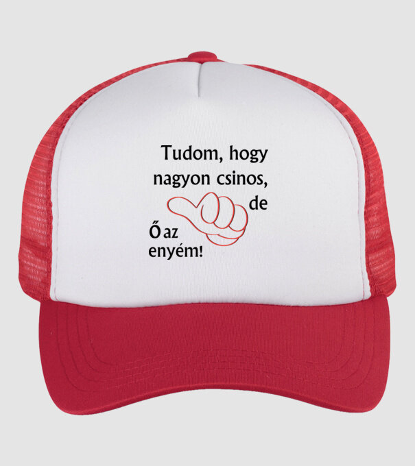  minta fehér/piros pólón