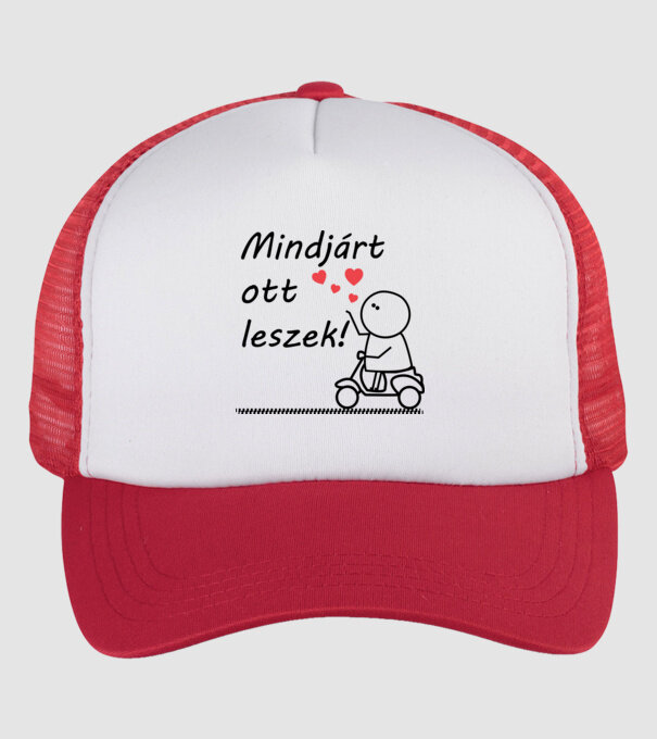  minta fehér/piros pólón