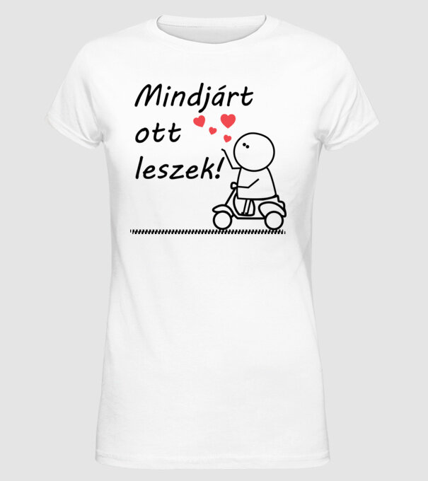  minta fehér pólón