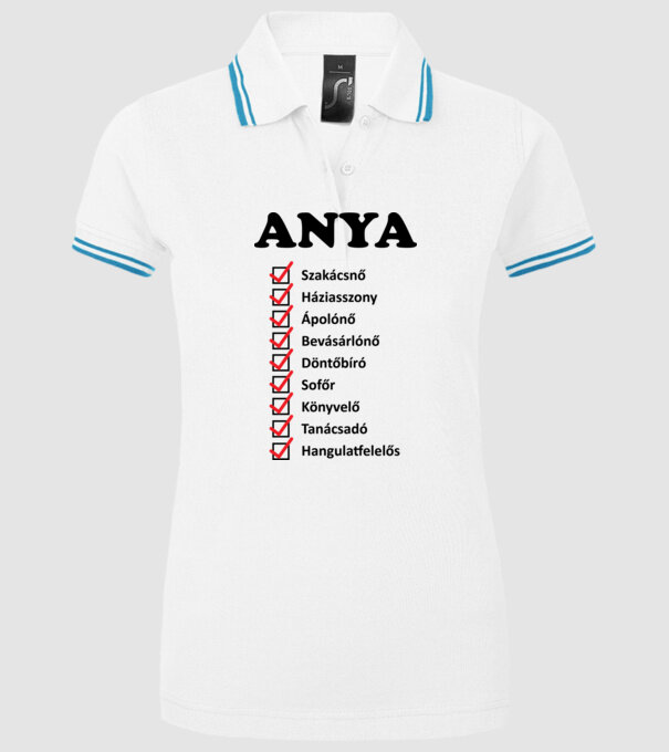  minta fehér pólón