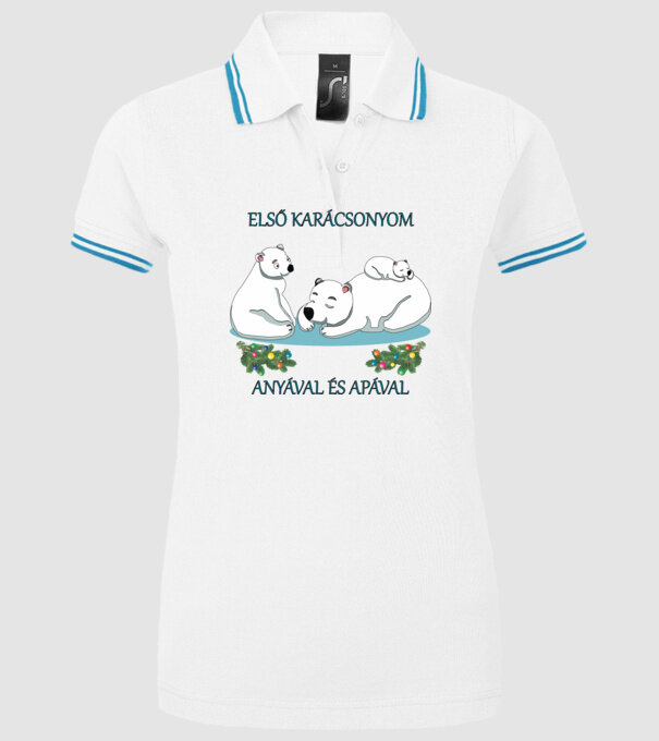  minta fehér pólón