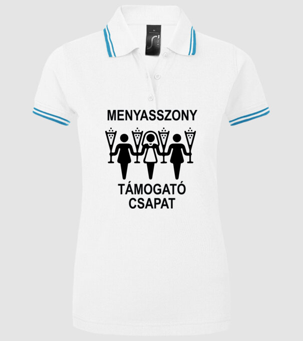  minta fehér pólón