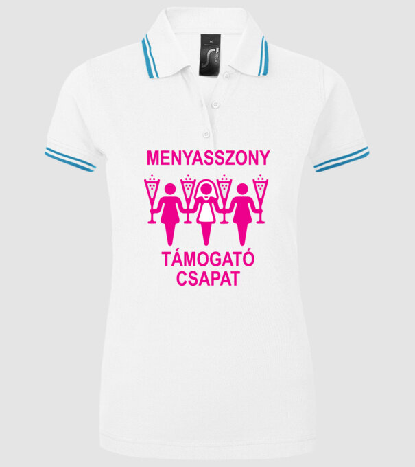  minta fehér pólón