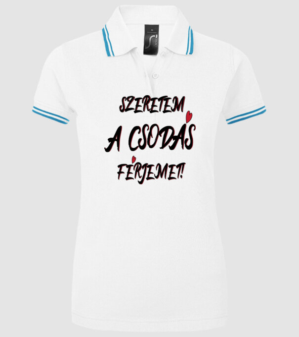  minta fehér pólón