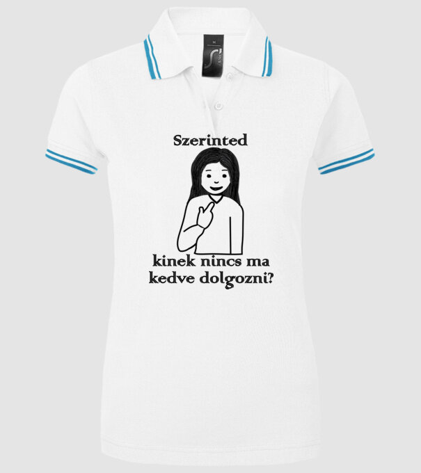  minta fehér pólón