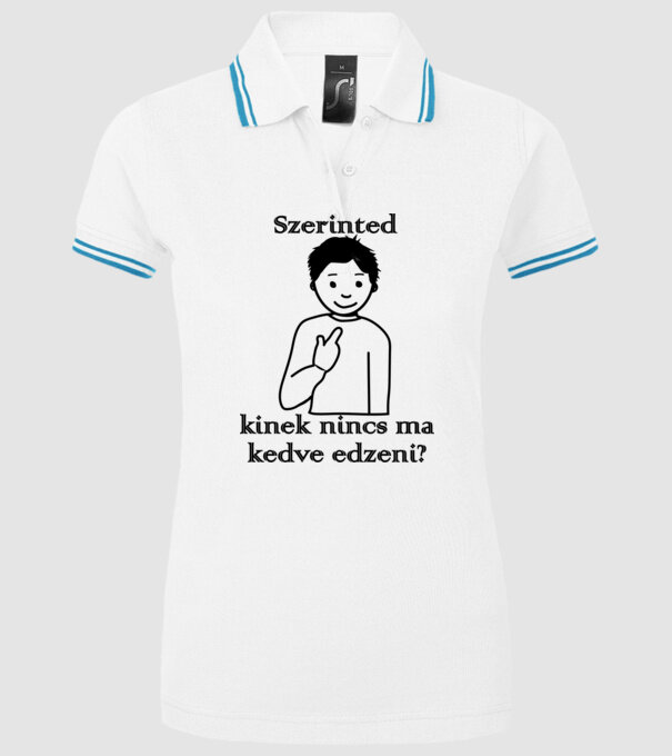  minta fehér pólón