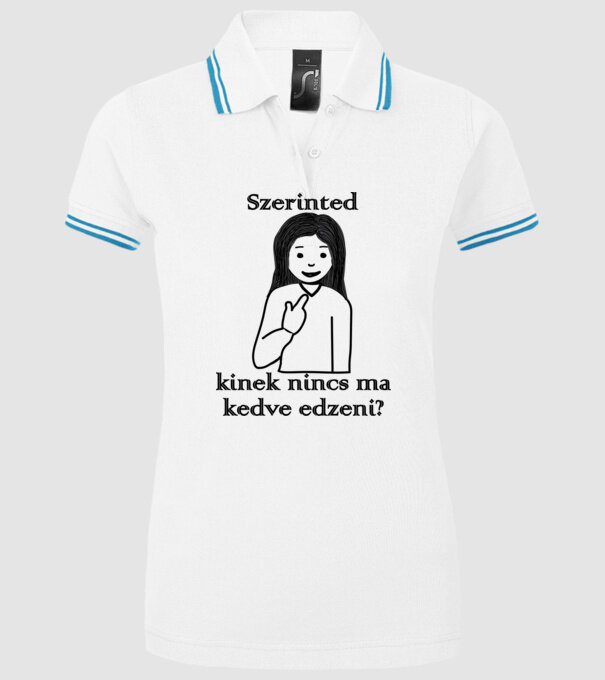  minta fehér pólón