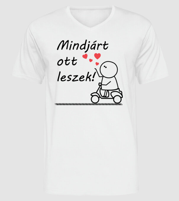  minta fehér pólón